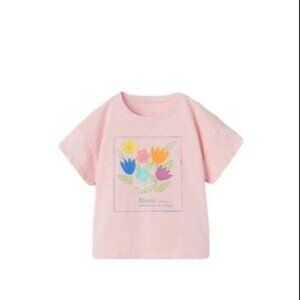 ZARA FLORAL TOP PINCK SIZE 3-4 YEARS  1716/315/620